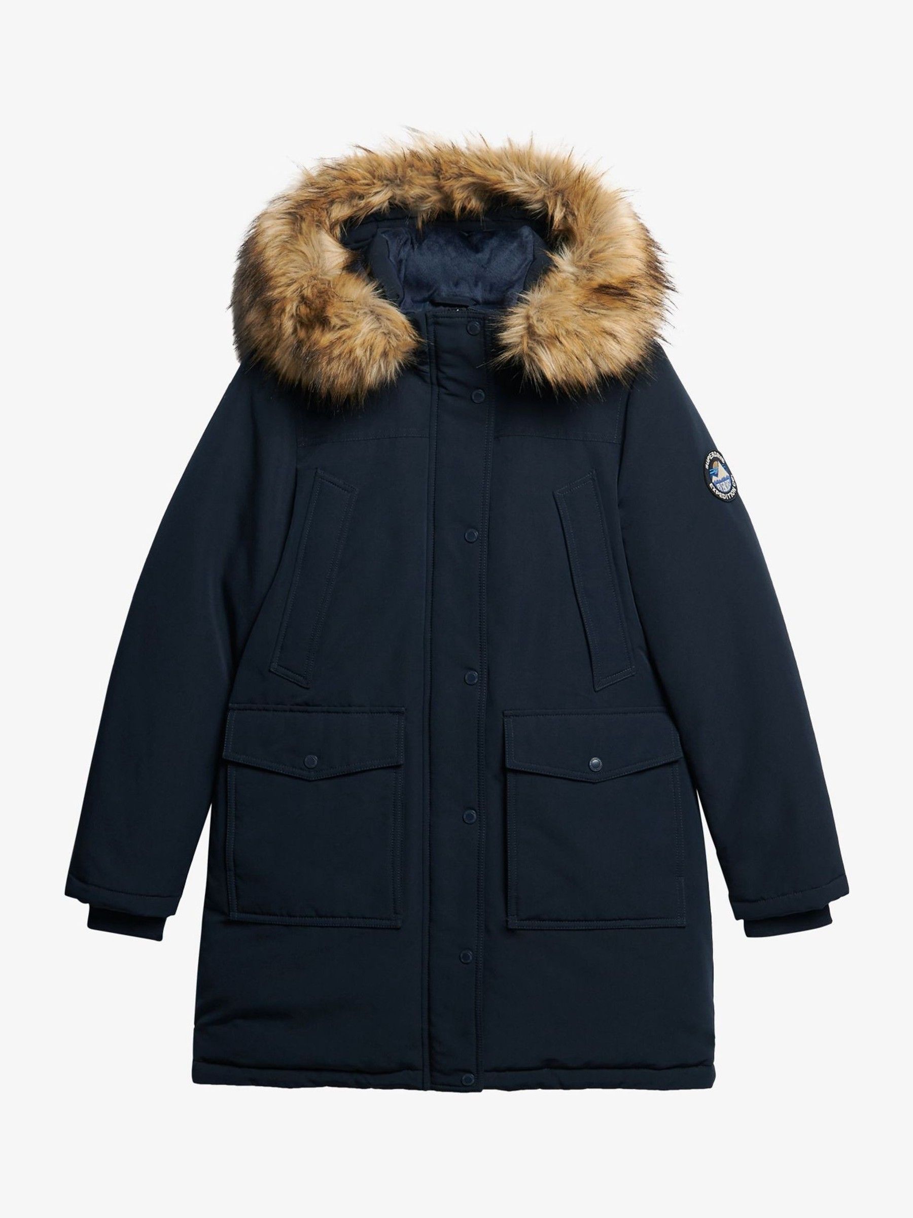 Superdry parka navy mint cheap