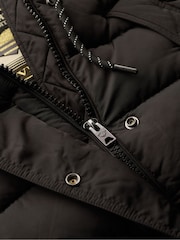 Superdry Black Everest Mid Length Puffer Jacket - Image 5 of 5