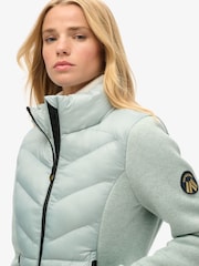 Superdry Green Storm Knit Hybrid Jacket - Image 3 of 5