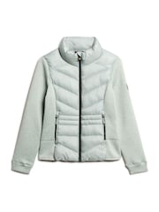 Superdry Green Storm Knit Hybrid Jacket - Image 4 of 5
