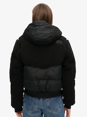 Schwarz - Superdry Everest Hybrid-Bomberjacke - Bild 3 von 7