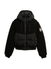 Schwarz - Superdry Everest Hybrid-Bomberjacke - Bild 5 von 7