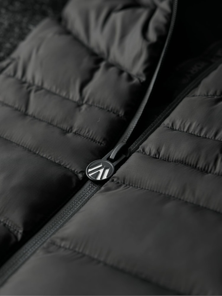 Superdry Black Storm Knit Hybrid Jacket - Image 3 of 3
