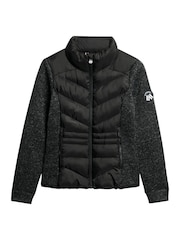 Superdry Black Storm Knit Hybrid Jacket - Image 4 of 4