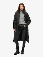 أسود - معطف طويل مبطن من Superdry - Image 3 of 8