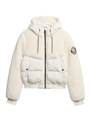 Superdry Off White Everest Bomber Hybrid Jacket - Image 5 of 7