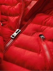 Superdry Red Fuji Faux Fur Hood Padded Mid Length Jacket - Image 6 of 6
