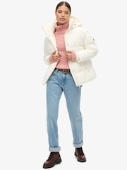 Superdry Star White Montpellier Duvet Jacket - Image 3 of 6