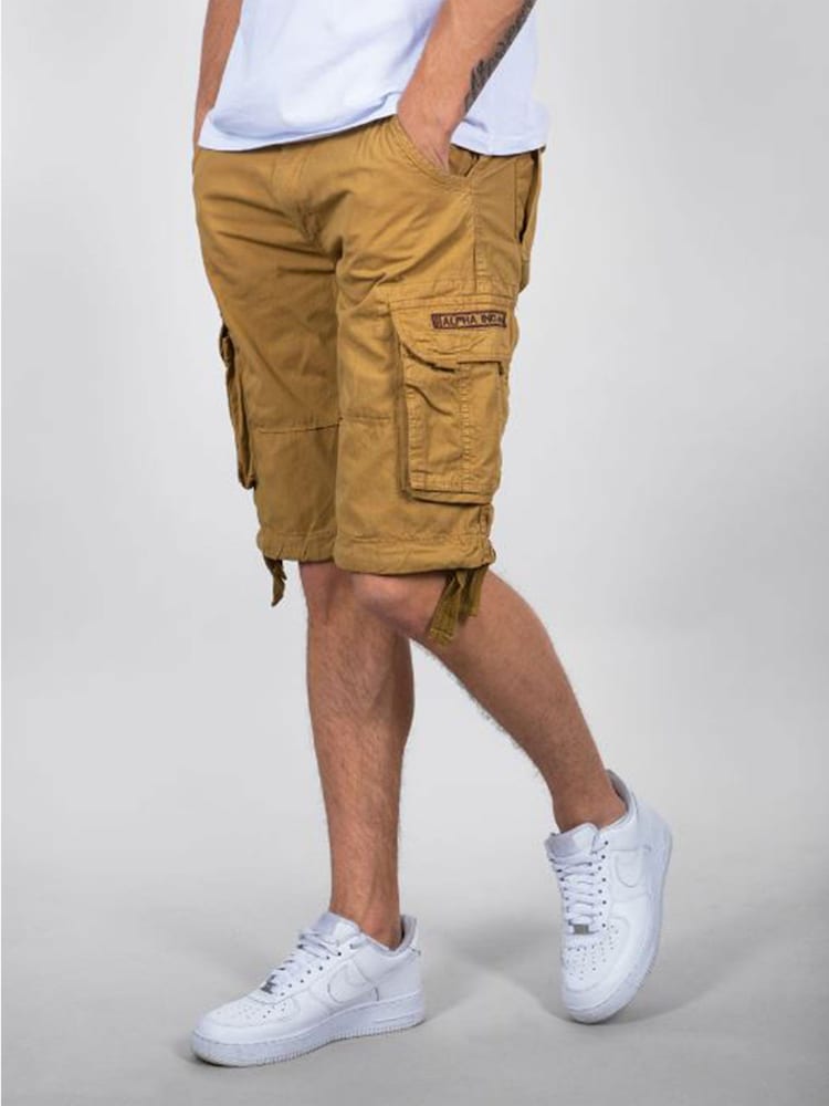Alpha Industries 100% Cotton Bone Jet Shorts - Image 1 of 1 Alpha Industries 100% Cotton Bone Jet Shorts - Image 1 of 1