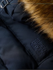 Superdry Nordic Chrome Navy Everest Hooded Bomber Jacket - Image 5 of 5
