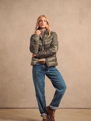 Superdry Dusty Olive Green Fuji Quilt Padded Jacket - Image 4 of 10