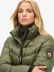 Superdry Dusty Olive Green Fuji Quilt Padded Jacket - Image 7 of 10