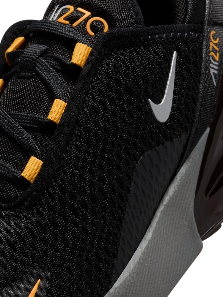 Nike Black/Gold Air Max 270 Junior Trainers - Image 10 of 10