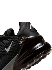 Nike Black/Gold Air Max 270 Junior Trainers - Image 9 of 10