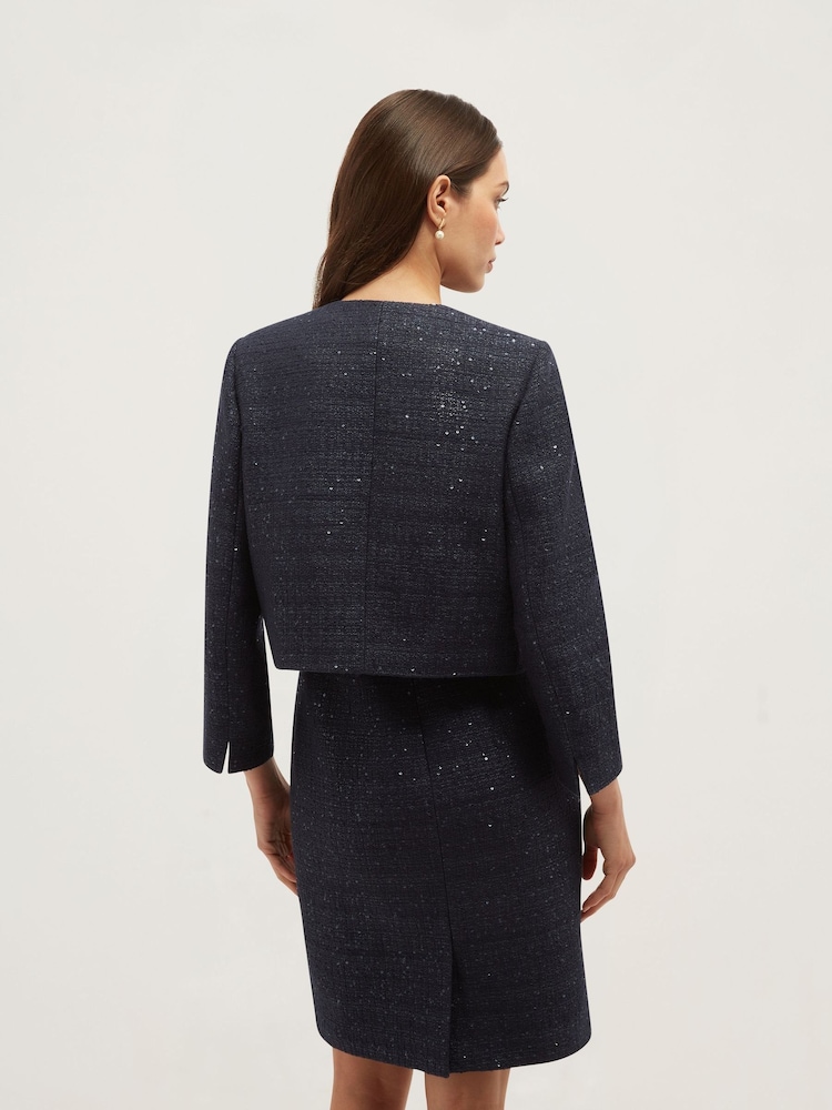 Hobbs Blue Bria Jacket - Image 2 of 4 Hobbs Blue Bria Jacket - Image 2 of 4