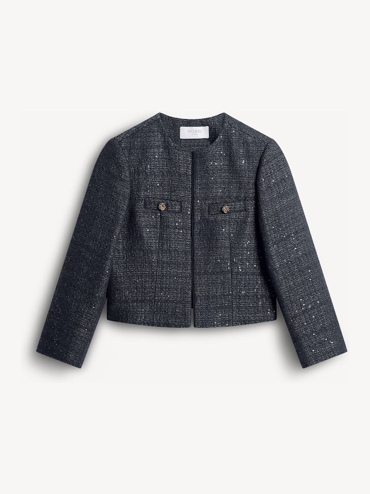 Hobbs Blue Bria Jacket - Image 4 of 4 Hobbs Blue Bria Jacket - Image 4 of 4