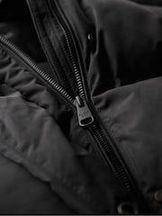 Superdry Black Maxi Longline Puffer Jacket - Image 5 of 5