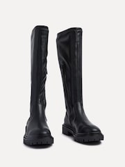 Linzi Black Hallie High Leg Stretch Boots - Image 4 of 5