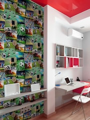 Fine Décor Natural UK Novelty Football Collage Wallpaper - Image 1 of 2