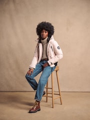 Superdry Off Grey City Padded Bomber Jacket - Image 1 of 7