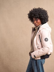 Superdry Off Grey City Padded Bomber Jacket - Image 2 of 7