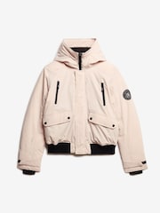Superdry Off Grey City Padded Bomber Jacket - Image 6 of 7