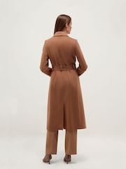 Hobbs Dark Brown Petite Livia Coat - Image 2 of 4