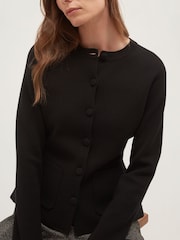 Hobbs Black Tia Cinched Cardigan - Image 3 of 4