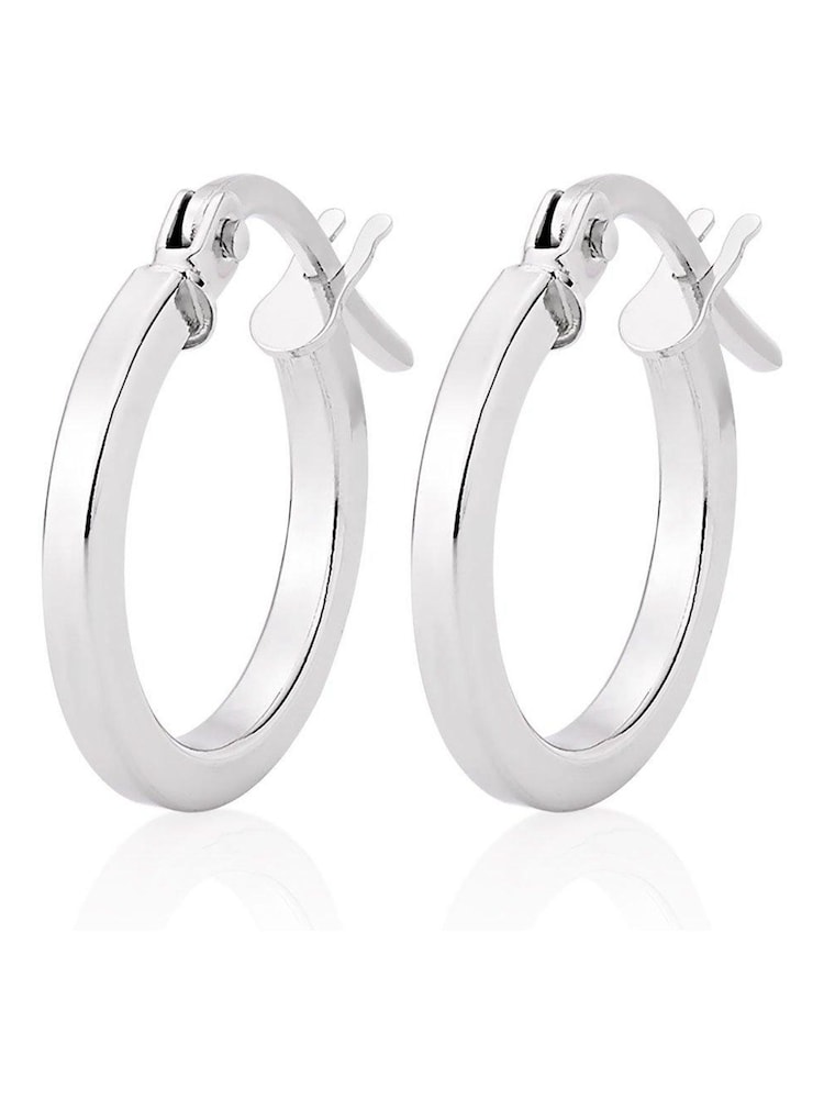 Beaverbrooks 9ct Hoop Earrings - Image 1 of 3