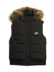 Черный - жилет из искусственного меха Superdry Everest - Image 6 of 8