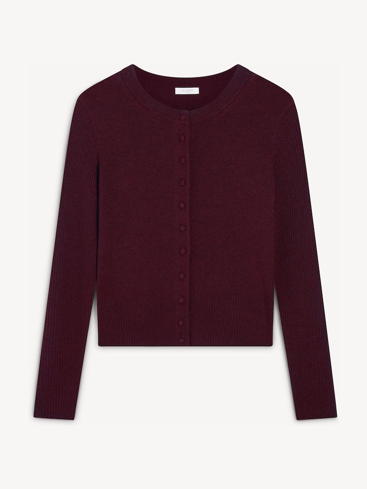 Hobbs Purple Elsa Cardigan - Image 5 of 5 Hobbs Purple Elsa Cardigan - Image 5 of 5