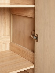 Light Natural Clementine Oak Veneer Triple, 2 Drawers Wardrobe - Image 7 of 10