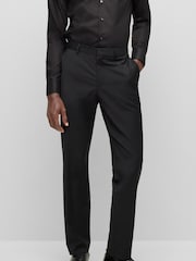 BOSS Black BOSS Leon Wool Blend Regular Fit Suit Trousers - Image 1 of 6