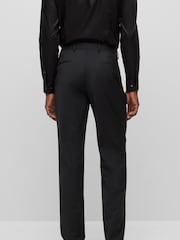 BOSS Black BOSS Leon Wool Blend Regular Fit Suit Trousers - Image 2 of 6