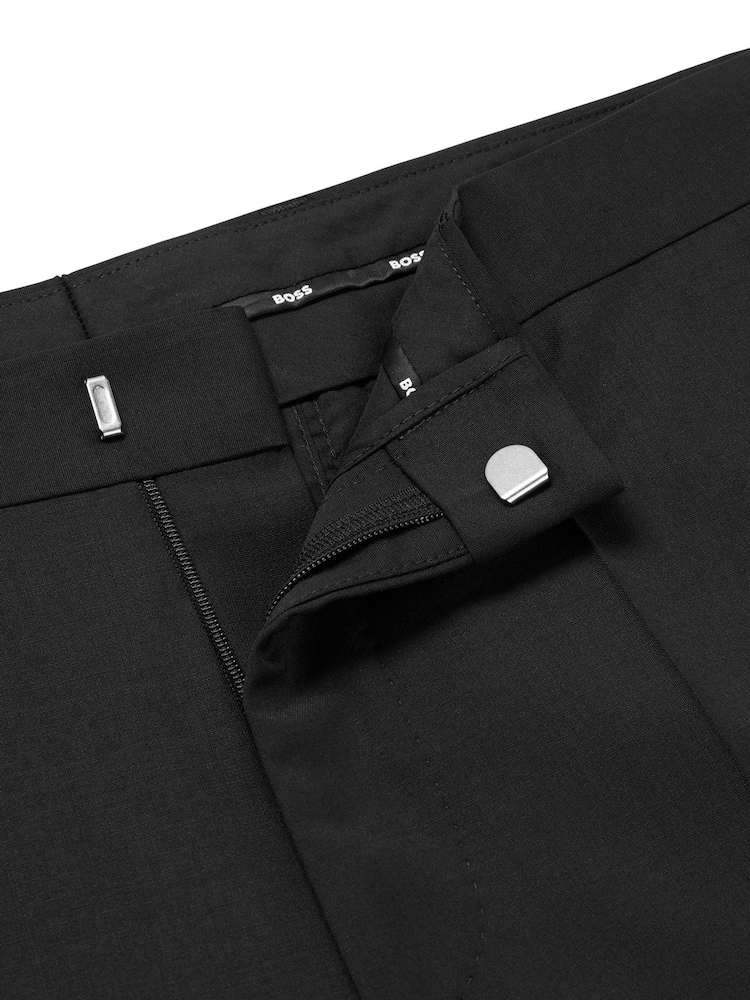 BOSS Black BOSS Leon Wool Blend Regular Fit Suit Trousers - Image 6 of 6