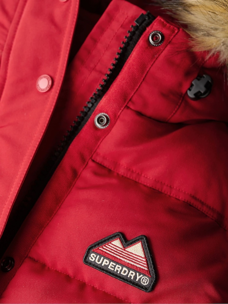 Superdry Barndoor Red Everest Faux Fur Gilet - Image 5 of 5