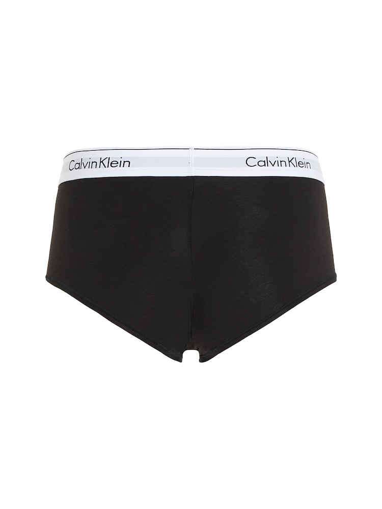 Calvin Klein Black Logo Cotton Boxers - Image 4 of 5