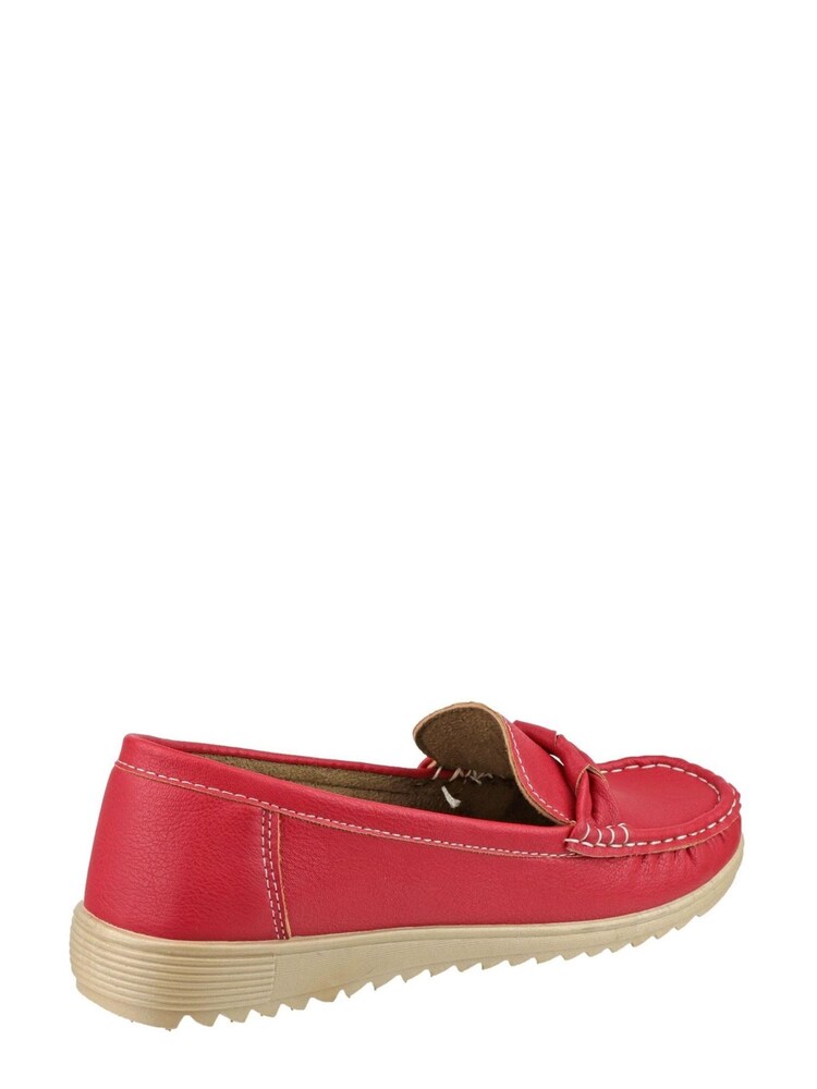 Fleet & Foster Red Paros Loafer Shoes - Image 2 of 3