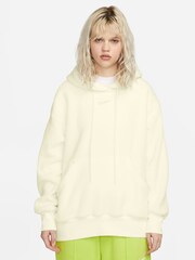 Nike White Nike Sportswear Plush Borg Pullover Hoodie - Image 1 of 10