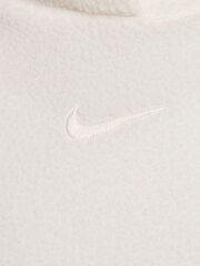 Nike White Nike Sportswear Plush Borg Pullover Hoodie - Image 10 of 10