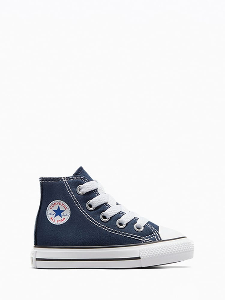 Converse Navy Chuck Taylor All Star High Infant Trainers - Image 1 of 8