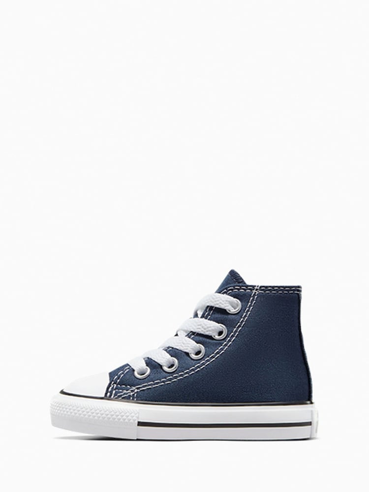Converse Navy Chuck Taylor All Star High Infant Trainers - Image 2 of 8