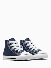 Converse Navy Chuck Taylor All Star High Infant Trainers - Image 3 of 8