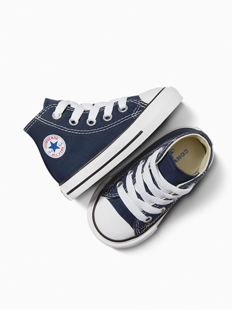 Converse Navy Chuck Taylor All Star High Infant Trainers - Image 6 of 8