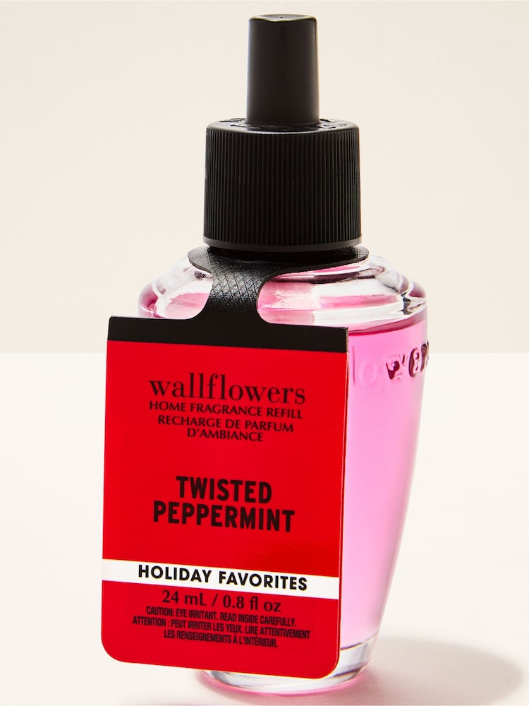 Bath & Body Works Twisted Peppermint Wallflowers Fragrance Refill 24ml - Image 1 of 3 Bath & Body Works Twisted Peppermint Wallflowers Fragrance Refill 24ml - Image 1 of 3