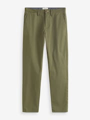 GANT Juniper Green Regular Fit Cotton Twill Chino Trousers - Image 4 of 4