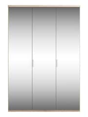 Wiemann Peyton Rustic Oak Mirror Semi Fitted Triple Wardrobe - Image 2 of 4