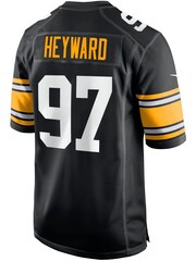 Nike Black NFL Pittsburgh Steelers Game Alternate Jersey - Cameron Heyward Youth - Image 3 of 3