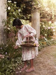 Laura Ashley Long Sleeve Partere Midi Dress - Image 10 of 15