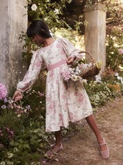 Laura Ashley Long Sleeve Partere Midi Dress - Image 12 of 15